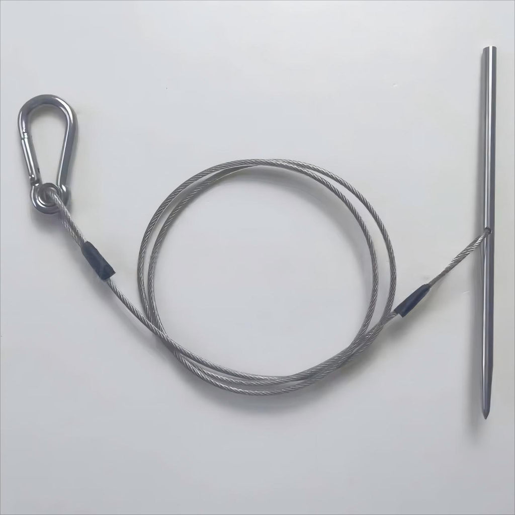 Fish Holder Line for Scuba Diving and Freediving Quick Spearguns with Stainless Steel Cable