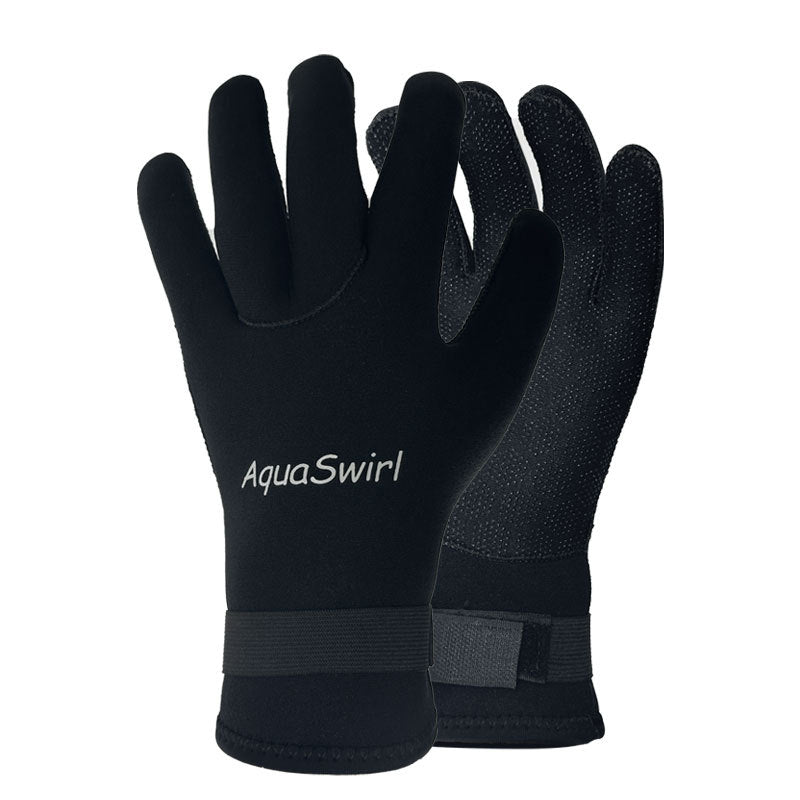 3mm Diving Gloves , Anti Slip Fishing Gloves Surfing Glove with Adjustable Wrist Strap, Water Proof Gloves Pool Glove Swim Gloves Ice Fishing Gloves