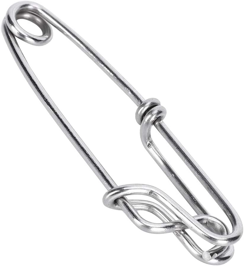 5PCS Stainless Steel Long Line Longline Clip For Fishing Snapper Or Shark  Diving Spearfishing Stainless Steel Shark Clip