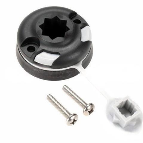 Track Mounting Base, Kayak Track Mount Base Light Pole Base Rail Mount Replacement for Fishing Boat Canoe Yacht, Built in 2 Screws