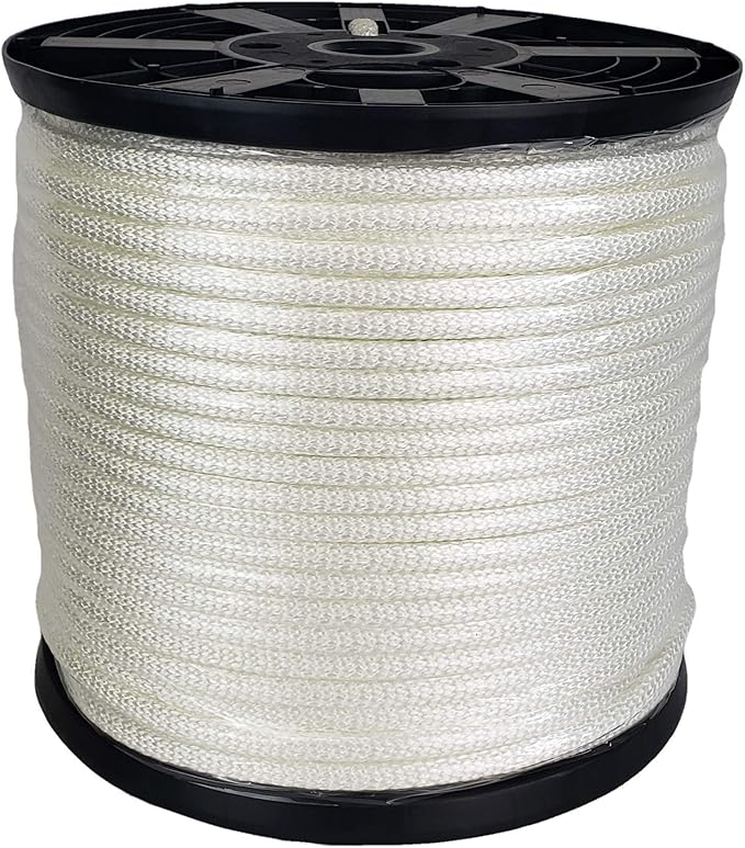 Dyneema Rope, Abrasion Resistant Ultra-Strong, Made of High-Strength Polyethylene (PE),   high toughness and UV stabilised Breaking load 450 kg,Diameter 2.0mm, 1.0 m