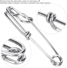 Load image into Gallery viewer, 5PCS Stainless Steel Long Line Longline Clip For Fishing Snapper Or Shark  Diving Spearfishing Stainless Steel Shark Clip
