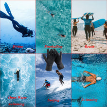 Load image into Gallery viewer, 3mm Diving Gloves , Anti Slip Fishing Gloves Surfing Glove with Adjustable Wrist Strap, Water Proof Gloves Pool Glove Swim Gloves Ice Fishing Gloves