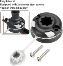 Load image into Gallery viewer, Track Mounting Base, Kayak Track Mount Base Light Pole Base Rail Mount Replacement for Fishing Boat Canoe Yacht, Built in 2 Screws