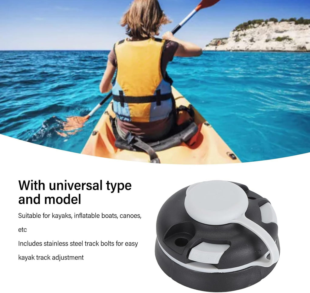 Track Mounting Base, Kayak Track Mount Base Light Pole Base Rail Mount Replacement for Fishing Boat Canoe Yacht, Built in 2 Screws