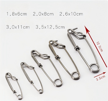 Load image into Gallery viewer, 5PCS Stainless Steel Long Line Longline Clip For Fishing Snapper Or Shark  Diving Spearfishing Stainless Steel Shark Clip