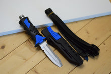 Load image into Gallery viewer, Diving Knife with Leg Straps & Sheath - Stainless Steel Blade Dive Knife Lightweight, Sharp Divers Knife for Diving, Spearfishing, Snorkeling