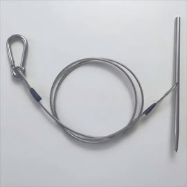 Fish Holder Line for Scuba Diving and Freediving Quick Spearguns with Stainless Steel Cable