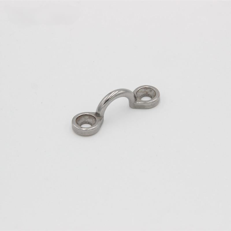 SS316 Stainless Steel Ceiling Hooks  Boat Top Pad Eye, Stainless Steel Bimini Boats Top Eye Strap with Screws, Sturdy Tie Down Anchors Hardware, Kayak Deck Loops for Boat Canoe Rigging