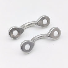 Load image into Gallery viewer, SS316 Stainless Steel Ceiling Hooks  Boat Top Pad Eye, Stainless Steel Bimini Boats Top Eye Strap with Screws, Sturdy Tie Down Anchors Hardware, Kayak Deck Loops for Boat Canoe Rigging
