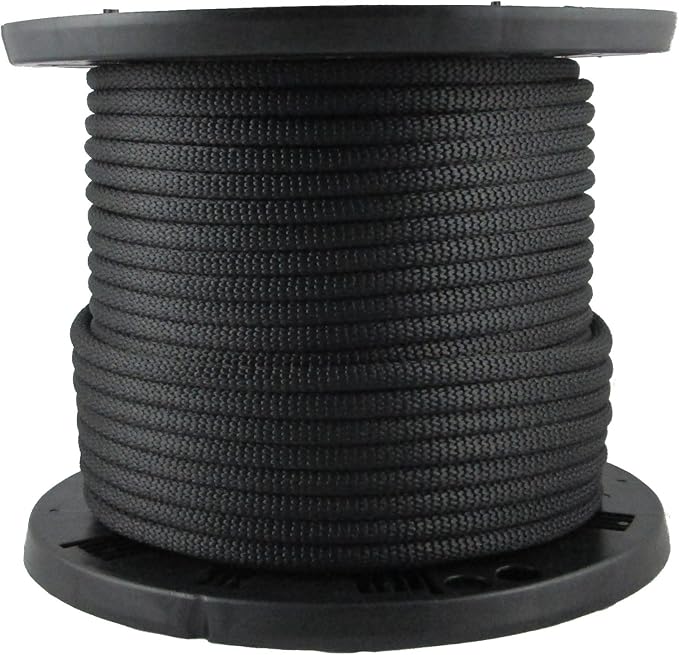 Dyneema Rope, Abrasion Resistant Ultra-Strong, Made of High-Strength Polyethylene (PE),   high toughness and UV stabilised Breaking load 450 kg,Diameter 2.0mm, 1.0 m