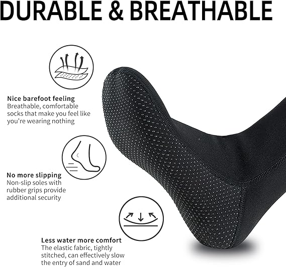 Neoprene Diving Socks,3MM Anti-Slip Water Fin Swim Socks for Scuba Snorkeling Surfing Kayaking